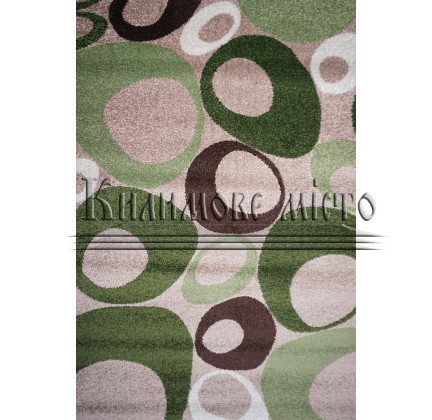 Синтетичний килим KIWI 02577B Beige/L.Green - высокое качество по лучшей цене в Украине.