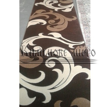 Synthetic runner carpet Legenda 0313 brown - высокое качество по лучшей цене в Украине.