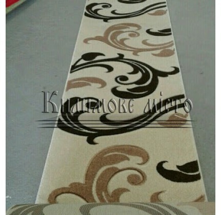 Synthetic runner carpet Legenda 0313 cream - высокое качество по лучшей цене в Украине.