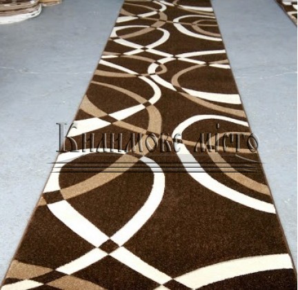 Synthetic runner carpet Legenda 0353 brown - высокое качество по лучшей цене в Украине.