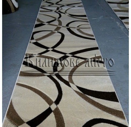 Synthetic runner carpet Legenda 0353 cream - высокое качество по лучшей цене в Украине.