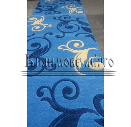 Synthetic runner carpet Legenda 0391 blue - высокое качество по лучшей цене в Украине.