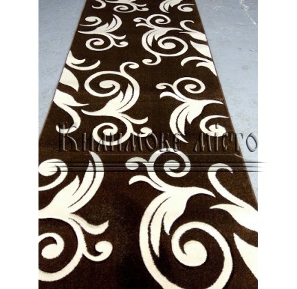 Synthetic runner carpet Legenda 0391 brown - высокое качество по лучшей цене в Украине.