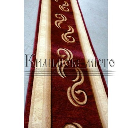 Synthetic runner carpet Liliya 0517 bordo - высокое качество по лучшей цене в Украине.