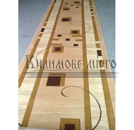 Synthetic runner carpet Liliya 0537 beige - высокое качество по лучшей цене в Украине.