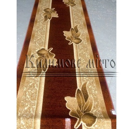 Synthetic runner carpet Liliya 0557 bordo - высокое качество по лучшей цене в Украине.