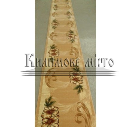 Synthetic runner carpet Liliya 0571 beige - высокое качество по лучшей цене в Украине.