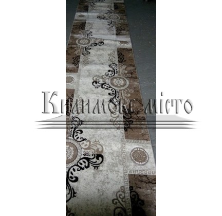 Synthetic runner carpet Liliya ring beige - высокое качество по лучшей цене в Украине.