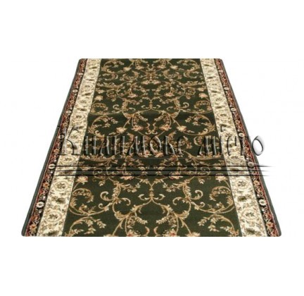 Synthetic runner carpet Selena / Lotos 523-310 green - высокое качество по лучшей цене в Украине.
