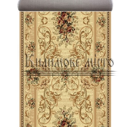 Synthetic runner carpet Selena / Lotos 534-016 beige - высокое качество по лучшей цене в Украине.