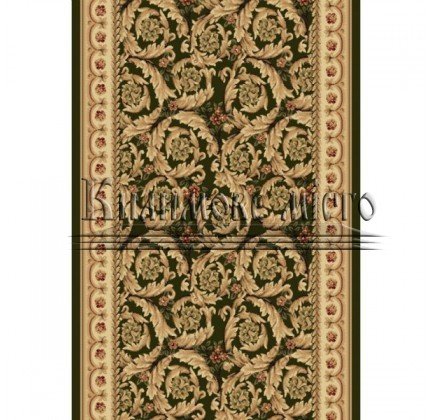 Synthetic runner carpet Selena / Lotos 539-310 green - высокое качество по лучшей цене в Украине.
