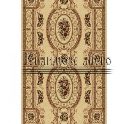 Synthetic runner carpet Selena / Lotos 567-100 beige - высокое качество по лучшей цене в Украине.