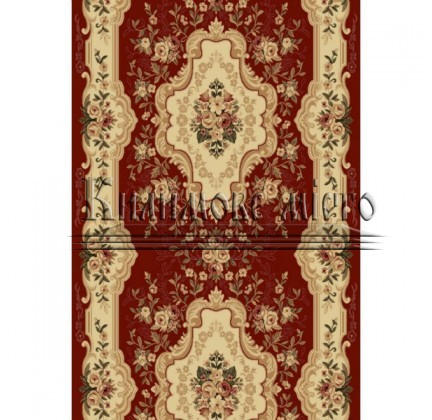 Synthetic runner carpet Selena / Lotos 570-210 red - высокое качество по лучшей цене в Украине.