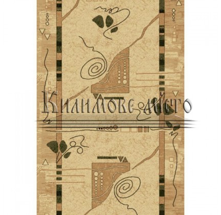 Synthetic runner carpet Selena / Lotos 572-100 beige - высокое качество по лучшей цене в Украине.