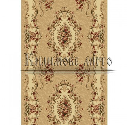 Synthetic runner carpet Selena / Lotos 573-110 beige - высокое качество по лучшей цене в Украине.