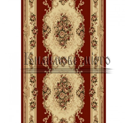 Synthetic runner carpet Selena / Lotos 574-210 red - высокое качество по лучшей цене в Украине.