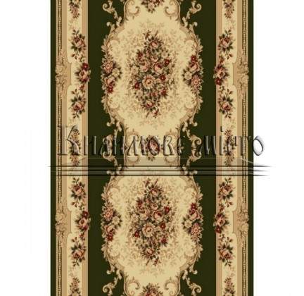 Synthetic runner carpet Selena / Lotos 574-310 green - высокое качество по лучшей цене в Украине.