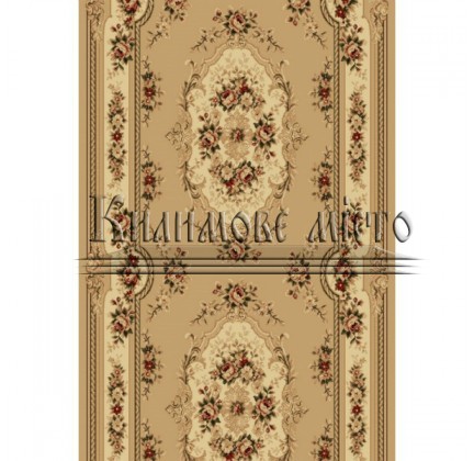 Synthetic runner carpet Selena / Lotos 575-110 beige - высокое качество по лучшей цене в Украине.
