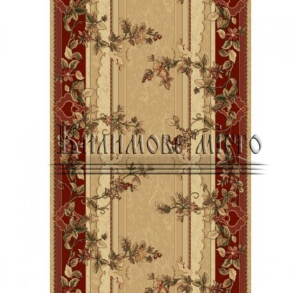 Synthetic runner carpet Selena / Lotos 580-120 red - высокое качество по лучшей цене в Украине.