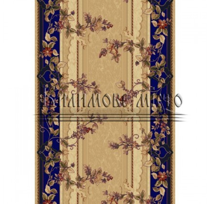 Synthetic runner carpet Selena / Lotos 580-180 blue - высокое качество по лучшей цене в Украине.