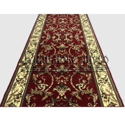 Synthetic runner carpet Silver  / Gold Rada 350-22 red - высокое качество по лучшей цене в Украине.