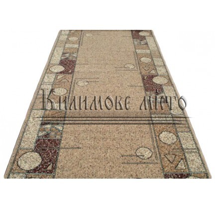 Synthetic runner carpet Silver  / Gold Rada 091-12 Heometria beige - высокое качество по лучшей цене в Украине.