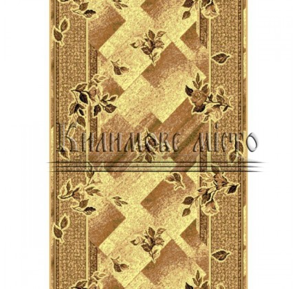 Synthetic runner carpet Silver  / Gold Rada 302-12 beige - высокое качество по лучшей цене в Украине.