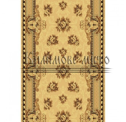 Synthetic runner carpet Silver  / Gold Rada 305-12 beige - высокое качество по лучшей цене в Украине.