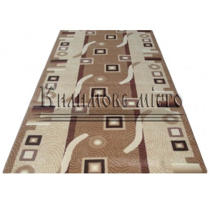 Synthetic runner carpet Silver  / Gold Rada 579-110 Kubik beige - высокое качество по лучшей цене в Украине.