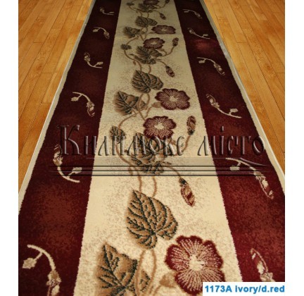 Synthetic runner carpet Super Elmas 1173A ivory-d.red - высокое качество по лучшей цене в Украине.