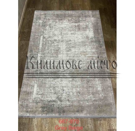 Synthetic carpet VIVALDI O0667 970 GREY BEIGE - высокое качество по лучшей цене в Украине.