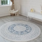 Акриловий килим Vals W2328C Blue-Ivory - Висока якість за найкращою ціною в Україні зображення 3.
