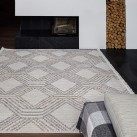 Безворсовий килим AGRA EK91A white/l.grey - Висока якість за найкращою ціною в Україні зображення 4.