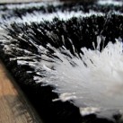 Високоворсний килим 3D Polyester B114 BLACK-CREAM - Висока якість за найкращою ціною в Україні зображення 2.