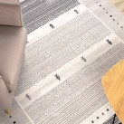 Вовняний килим ANGEL 6553 / 52022 Stripes, frame beige / grey - Висока якість за найкращою ціною в Україні зображення 6.