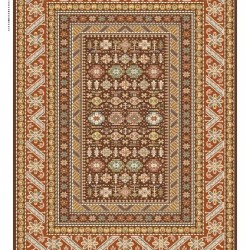 Иранский ковер Diba Carpet Afshar Brown  - высокое качество по лучшей цене в Украине
