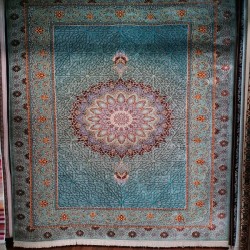 Иранский ковер Diba Carpet Floranse blue  - высокое качество по лучшей цене в Украине