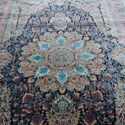 Иранский ковер Diba Carpet Ganjine Blue  - высокое качество по лучшей цене в Украине