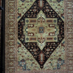 Иранский ковер Diba Carpet Ghashghaei d.brown  - высокое качество по лучшей цене в Украине