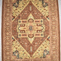 Иранский ковер Diba Carpet Ghashghaei l.brown  - высокое качество по лучшей цене в Украине