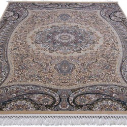 Перський килим Kashan 607-BE Beije  - Висока якість за найкращою ціною в Україні
