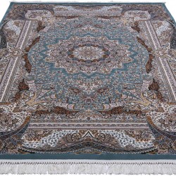 Перський килим Kashan 619-LBL blue  - Висока якість за найкращою ціною в Україні