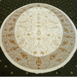 Ковер из шерсти с шелком 150L Tibetan Carpet o TX 355RM/cream  - высокое качество по лучшей цене в Украине