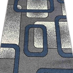 Синтетична килимова доріжка AQUA 02574E BLUE/L.GREY  - Висока якість за найкращою ціною в Україні