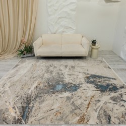 Ковер GEMMA GM41B h.b light beige - blue  - высокое качество по лучшей цене в Украине
