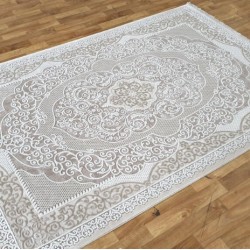 Поліестеровий килим TEMPO 116ZA POLY.BEIGE/CREAM  - Висока якість за найкращою ціною в Україні