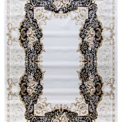 Акриловый ковер Zarina 2693A Cream-Black  - высокое качество по лучшей цене в Украине