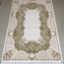 Акриловий килим Zarina 2695A Cream-Green  - Висока якість за найкращою ціною в Україні