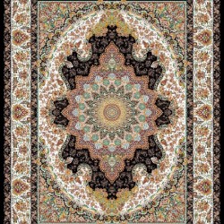 Іранський килим Zarrin Elmira Dark Blue  - Висока якість за найкращою ціною в Україні