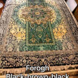 Іранський килим Diba Carpet Forogh black-brown-black  - Висока якість за найкращою ціною в Україні